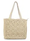 Hat Attack Women's Poppy Paper Straw Tote In Natural