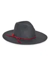 Hat Attack Women's Ruby Wool Fedora In Black