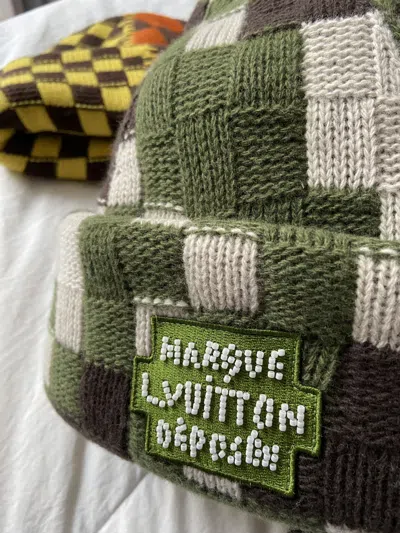 Pre-owned Hat X Louis Vuitton Hat Beanie Monogram In Green