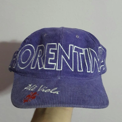 Pre-owned Hat X Soccer Jersey Fiorentina Vintage Corduroy Hat In Purple
