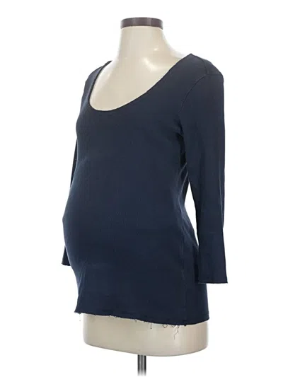 Pre-owned Hatch 3/4 Sleeve T-shirt In Blue
