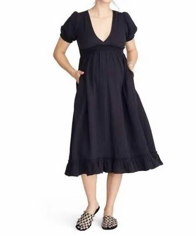 Hatch Amelia Midi Dress In Black