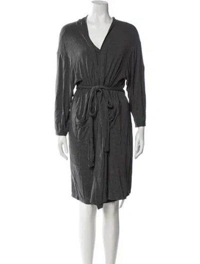 Pre-owned Hatch Bamboo Dress Set In Gray
