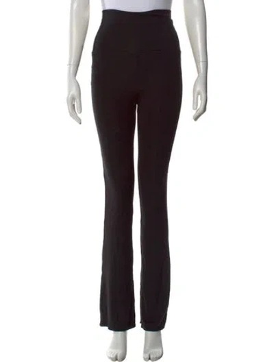 Pre-owned Hatch Bamboo Flared Pants In Black
