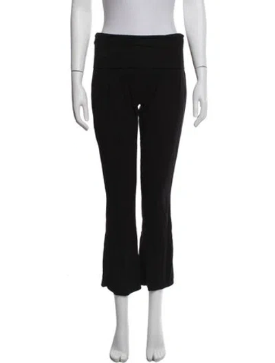 Pre-owned Hatch Bamboo Flared Pants In Black