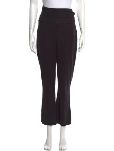 Pre-owned Hatch Bamboo Flared Pants In Black
