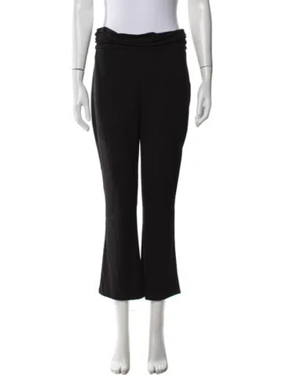 Pre-owned Hatch Bamboo Flared Pants In Black