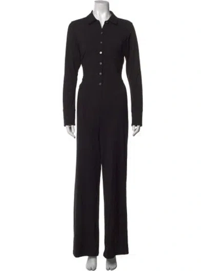 Pre-owned Hatch Bamboo Jumpsuit In Black
