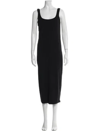 Pre-owned Hatch Bamboo Midi Length Dress In Blue