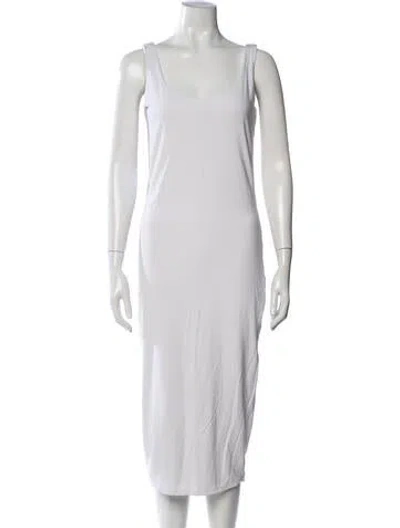 Pre-owned Hatch Bamboo Midi Length Dress In Pink
