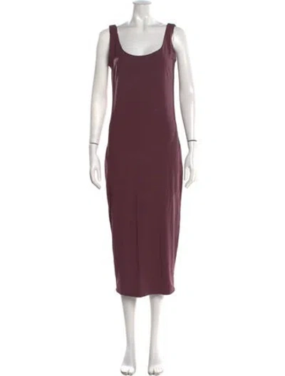 Pre-owned Hatch Bamboo Midi Length Dress In Purple