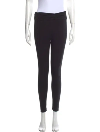 Pre-owned Hatch Bamboo Skinny Leg Pants In Black