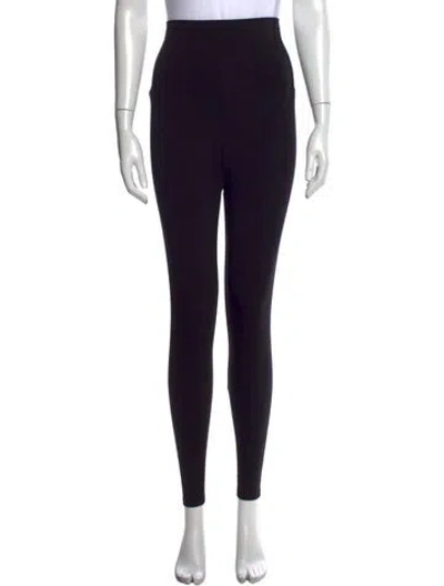 Pre-owned Hatch Bamboo Skinny Leg Pants In Black
