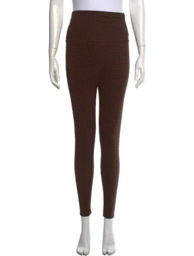 Pre-owned Hatch Bamboo Skinny Leg Pants In Brown