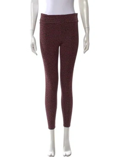 Pre-owned Hatch Bamboo Skinny Leg Pants In Purple
