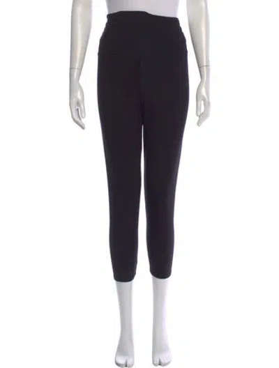 Pre-owned Hatch Bamboo Straight Leg Pants In Black