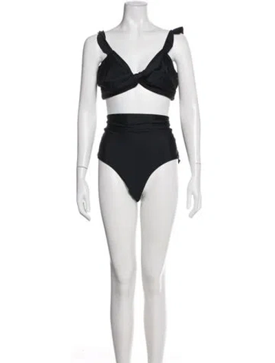 Pre-owned Hatch Bikini W/ Tags In Black