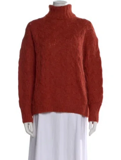 Pre-owned Hatch Cable Knit Patterned Sweater In Red