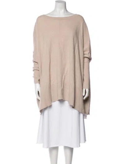 Pre-owned Hatch Cashmere Bateau Neckline Sweater In Pink