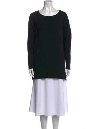 Pre-owned Hatch Cashmere Bateau Neckline Tunic In Blue