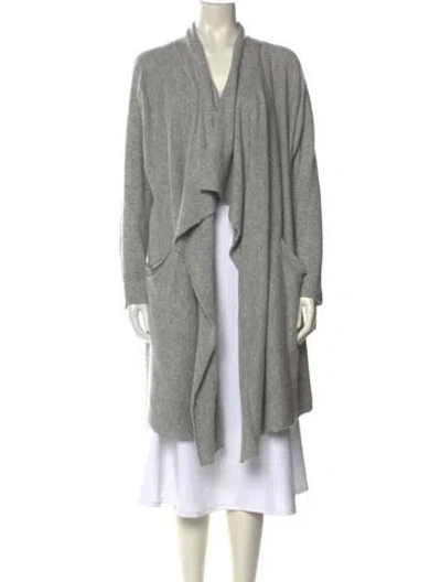 Pre-owned Hatch Cashmere Cowl Neck Sweater In Gray