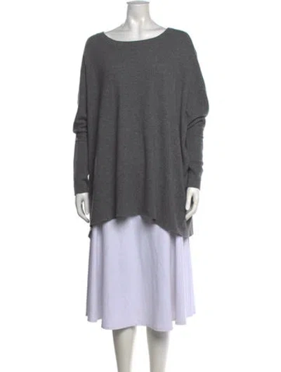 Pre-owned Hatch Cashmere Crew Neck Sweater In Gray