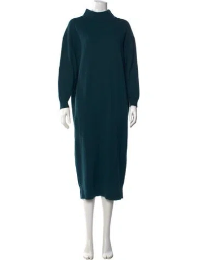 Pre-owned Hatch Cashmere Knee-length Dress In Green