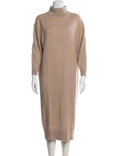 Pre-owned Hatch Cashmere Midi Length Dress In Neutral