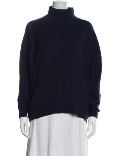 Pre-owned Hatch Cashmere Turtleneck Sweater In Blue