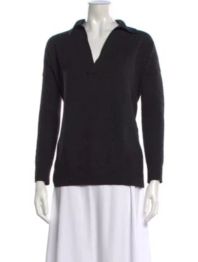Pre-owned Hatch Cashmere V-neck Sweater In Black