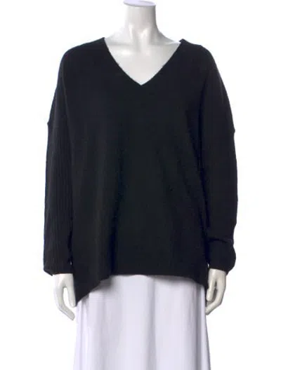 Pre-owned Hatch Cashmere V-neck Sweater In Black