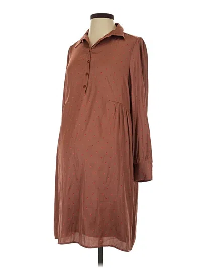Pre-owned Hatch Casual Dress In Brown