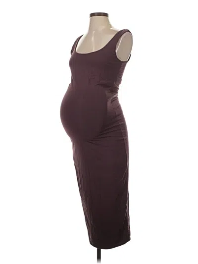 Pre-owned Hatch Casual Dress In Burgundy