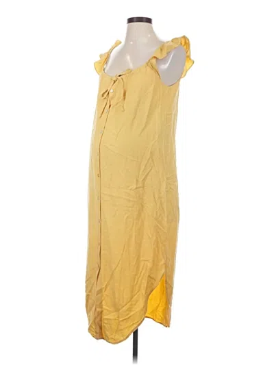 Pre-owned Hatch Casual Dress In Yellow