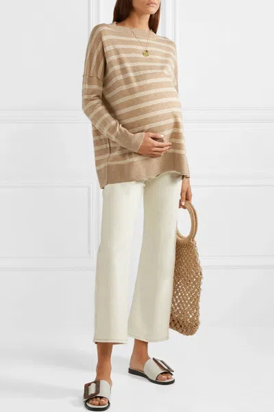 Hatch Clementine Sweater In Beige In Brown