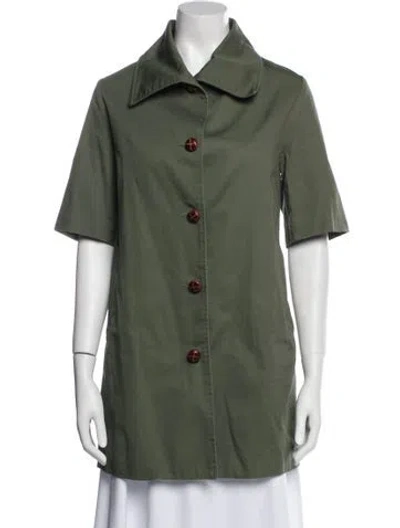 Pre-owned Hatch Coat In Green