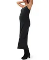 Hatch Collection Ricky Slip Maternity Midi Dress In Black