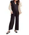 Hatch Collection The Charlotte Maternity Nursing Friendly Jumpsuit In Black