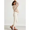 Hatch Collection The Crop Maternity Jean In White