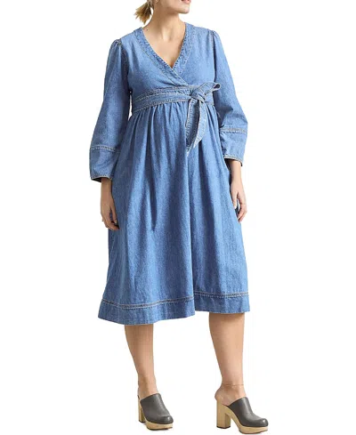 Hatch Collection The Denim Carolina Maternity Dress