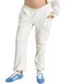 Hatch Collection The Dina Boucle Maternity Lounge Pant In Ivory