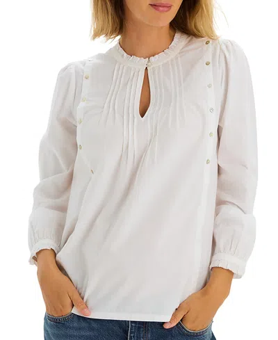 Hatch Collection The Elise Nursing Blouse In White
