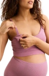 Hatch Collection The Essential Nursing And Pumping Bra In Purple