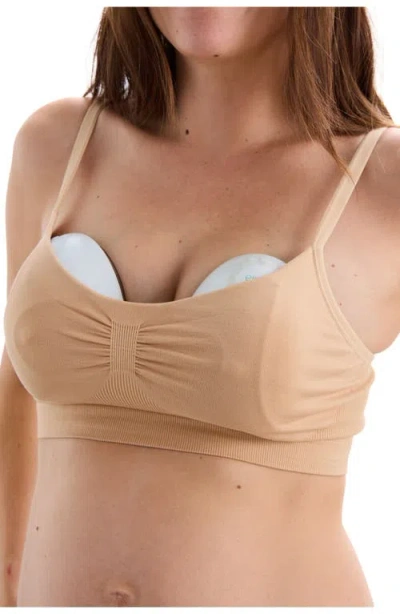 Hatch Collection The Hands-free Pumping Bra In Sand