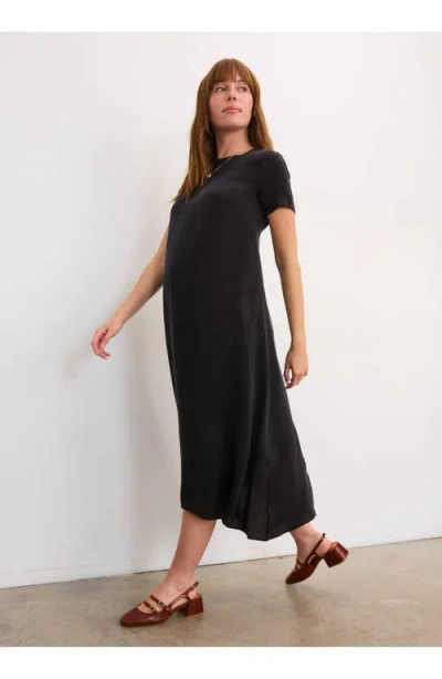 Hatch Collection The James Maternity Dress In Black