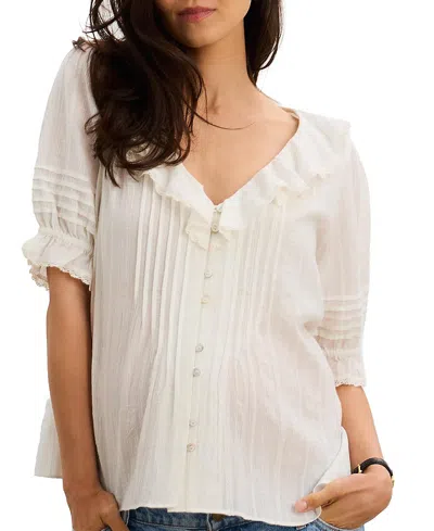 Hatch Collection The Lou Lou Nursing Blouse In White