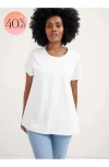 Hatch Collection The Luxe Nursing Tee In White