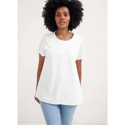 Hatch Collection The Luxe Nursing Tee In White