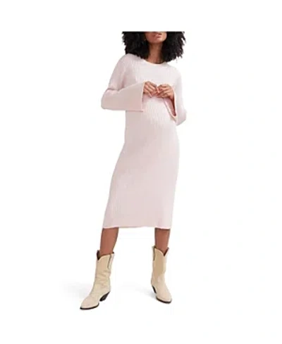 Hatch Collection The Lydia Sweater Dress In Pink