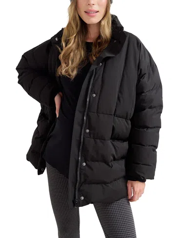 Hatch Collection The Maternity Mother Puffer In Black